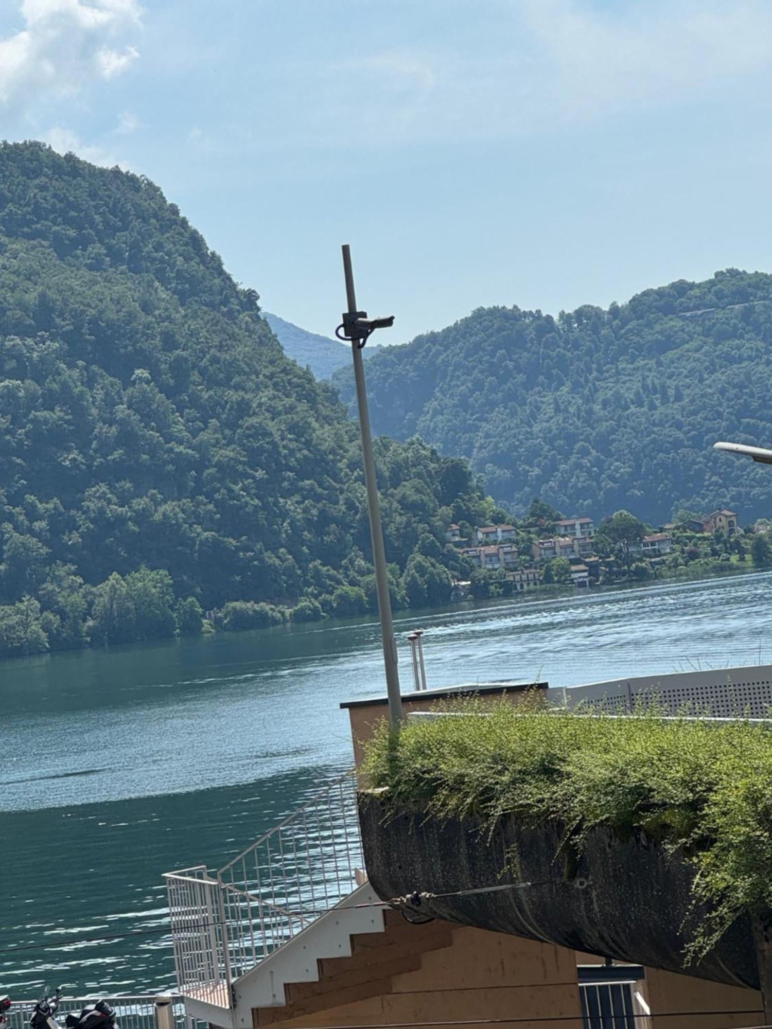 Neue Gartenwohnung Mit Sicht Auf Den Luganersee Ponte Tresa Eksteriør bilde